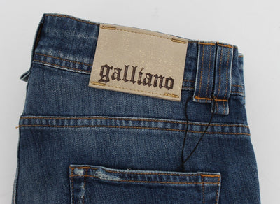Blue Wash Slim Fit Cotton Stretch Denim Jeans