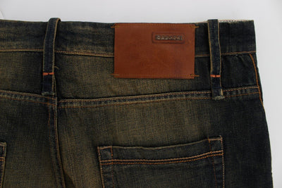 Blue Wash Cotton Regular Straight Fit Jeans