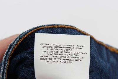 Blue Wash Slim Fit Cotton Stretch Denim Jeans