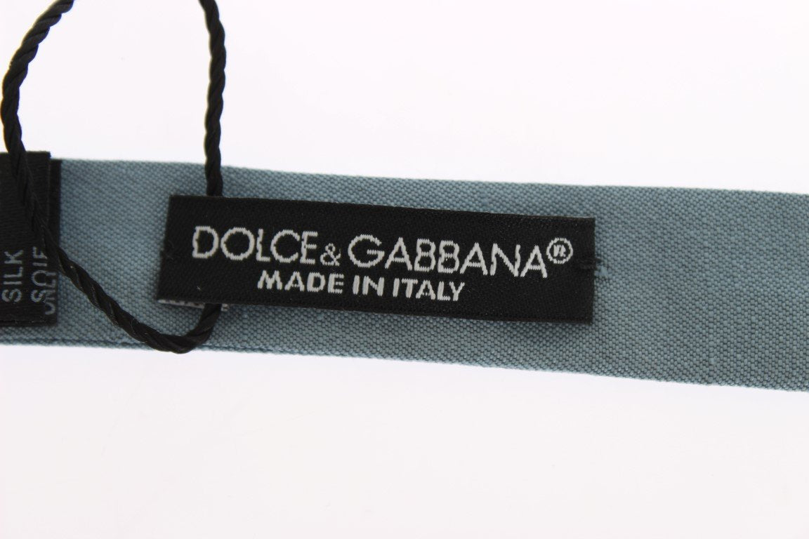 Blue Silk Bow Tie