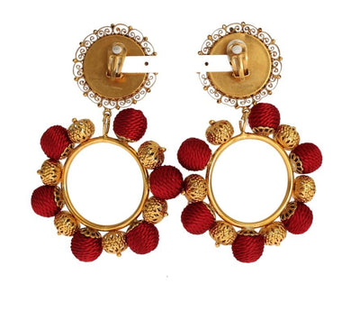 Red Gold Brass NATALE ClipOn Earring