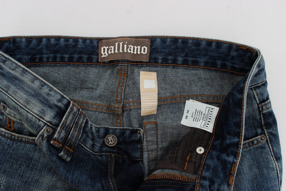 Blue Wash Skinny Slim Fit Cotton Denim Jeans
