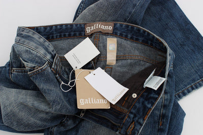 Blue Wash Skinny Slim Fit Cotton Denim Jeans
