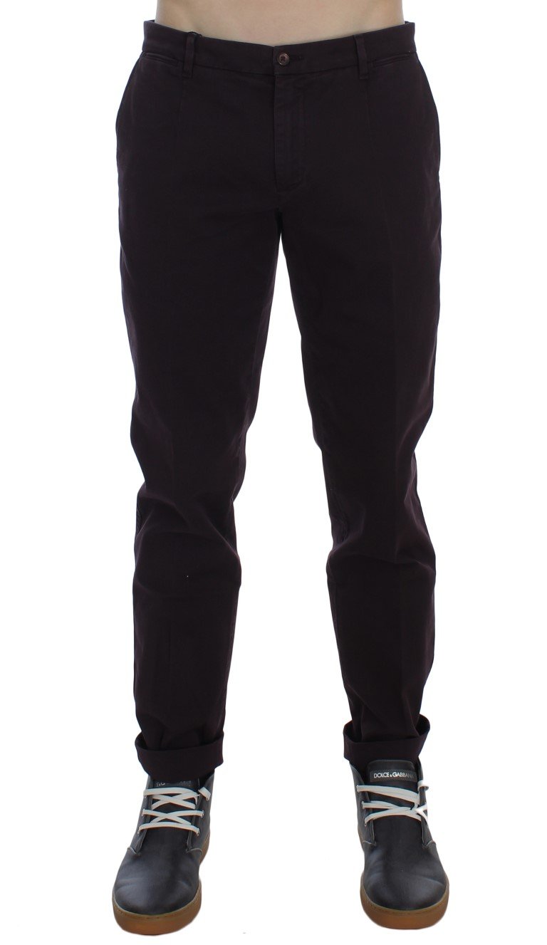 Purple Denim Casual Jeans
