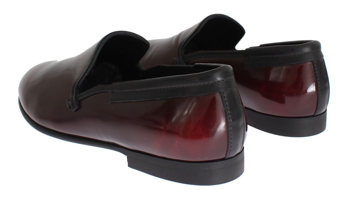 Bordeaux Patent Leather Dress Loafers