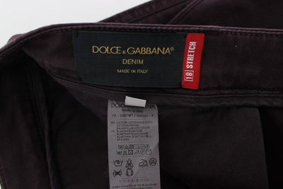 Purple Denim Casual Jeans