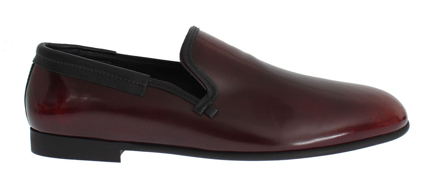 Bordeaux Patent Leather Dress Loafers
