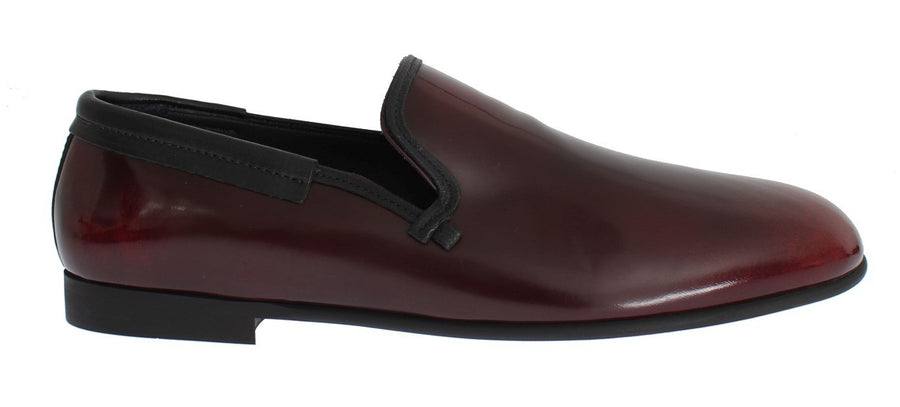 Bordeaux Patent Leather Dress Loafers