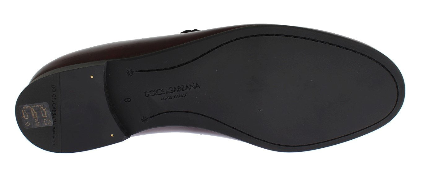Bordeaux Patent Leather Dress Loafers