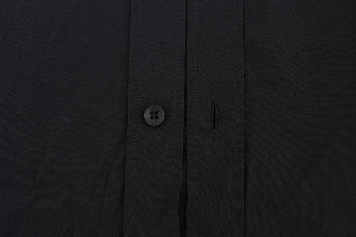 Gray Cotton GOLD Slim Fit Dress Shirt