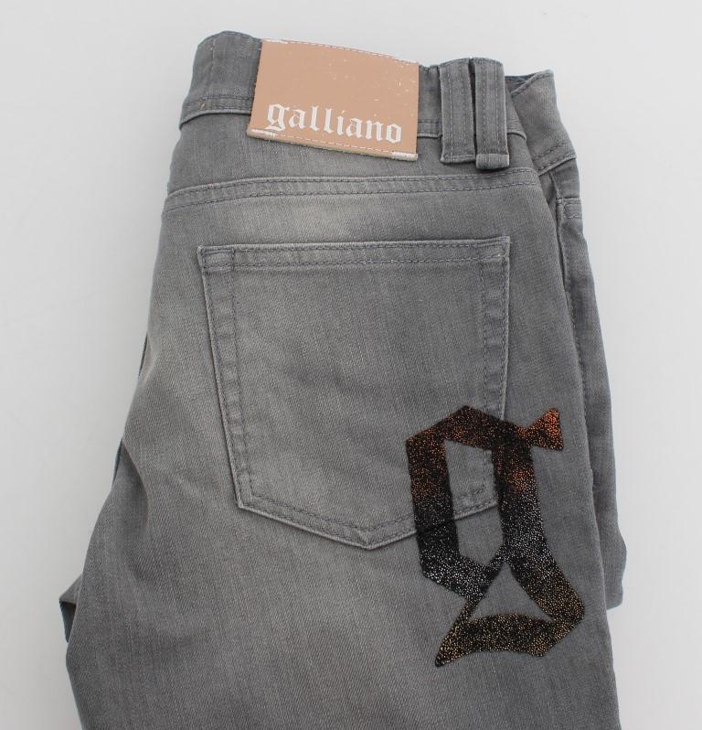 Gray Regular Fit Cotton Stretch Denim Jeans