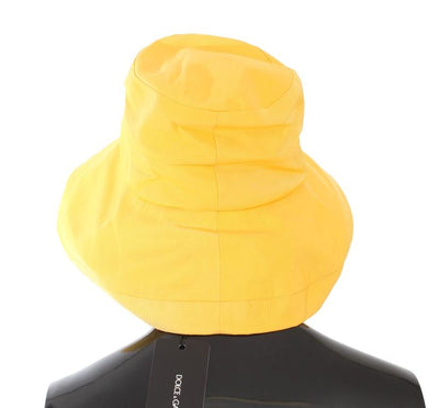 Yellow Polka Dot Pattern Cotton Hat