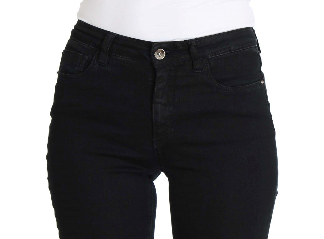 Blue Cotton Stretch Slim Fit Jeans
