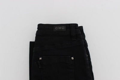 Blue Cotton Stretch Slim Fit Jeans