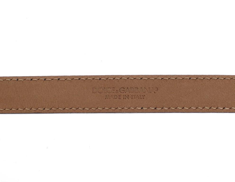 Black Snakeskin Crystal Buckle Belt