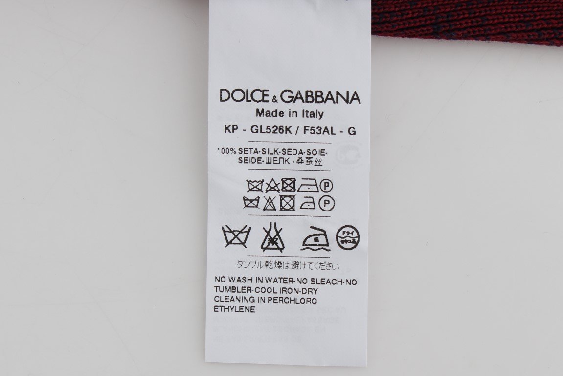 Bordeaux Blue Silk Polo T-shirt