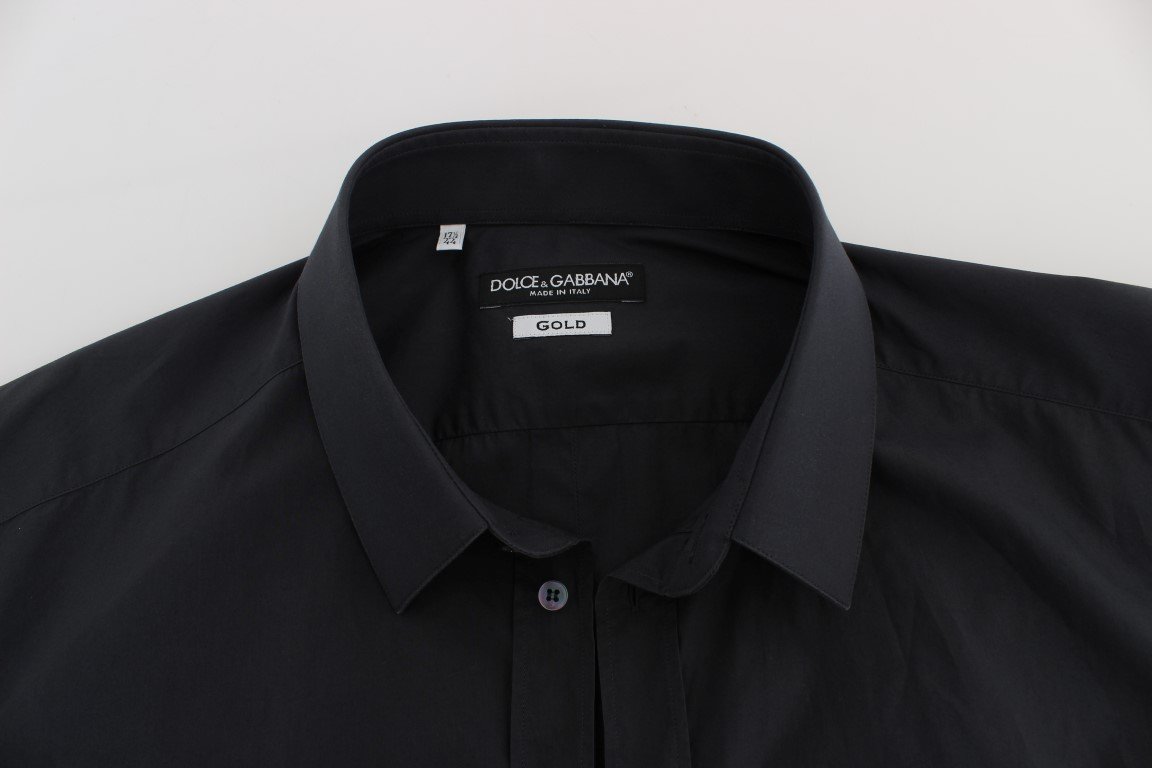 Gray Cotton GOLD Slim Fit Dress Shirt
