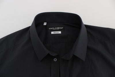 Gray Cotton GOLD Slim Fit Dress Shirt