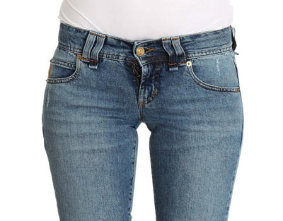 Blue Wash Slim Fit Cotton Stretch Denim Jeans