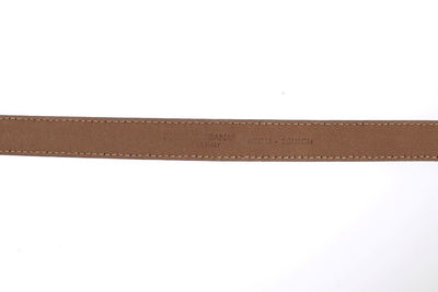Gray Snakeskin Crystal Buckle Belt