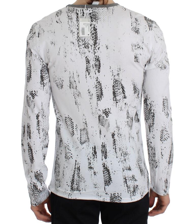White Crew-neck Pullover Stretch T-shirt