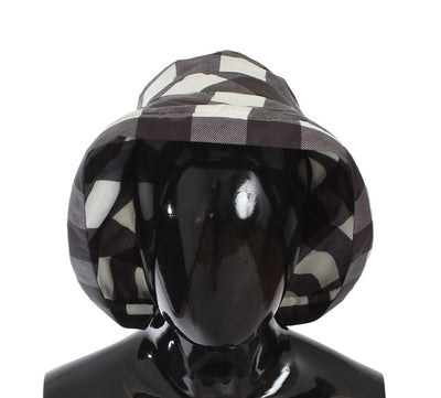 Black White Check Bucket Hat