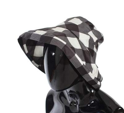 Black White Check Bucket Hat