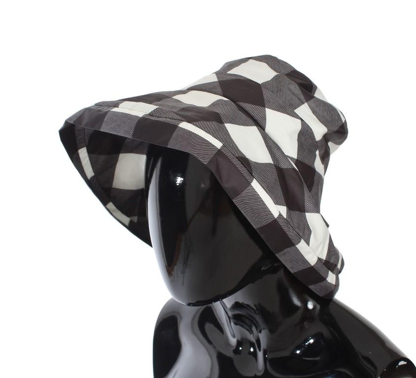 Black White Check Bucket Hat