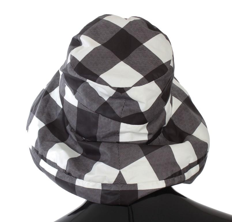 Black White Check Bucket Hat