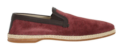 Bordeaux Leather Breathable Loafers