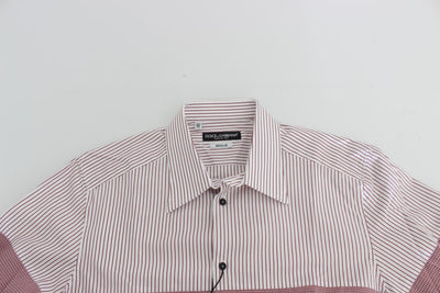 Red White Slim Fit GOLD Casual Shirt