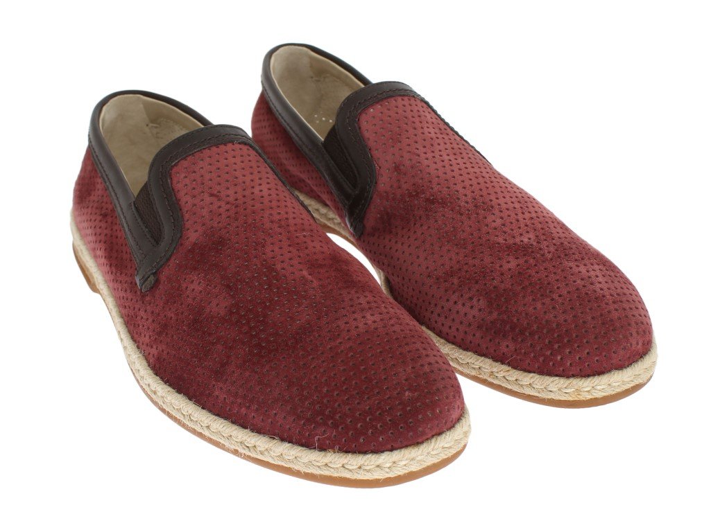 Bordeaux Leather Breathable Loafers
