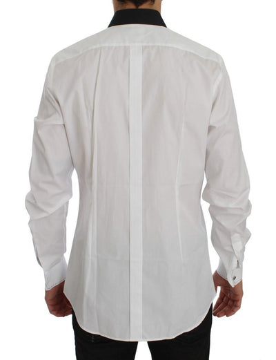 White Black GOLD Slim Fit Dress Shirt
