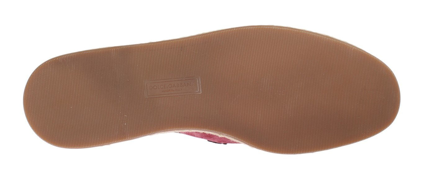 Pink Bordeaux Suede Leather Loafers