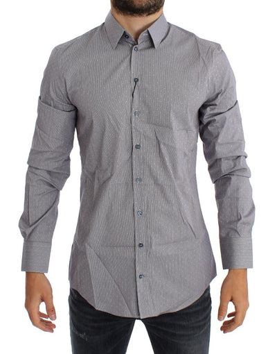 Blue Red Striped Slim Fit SICILIA Shirt