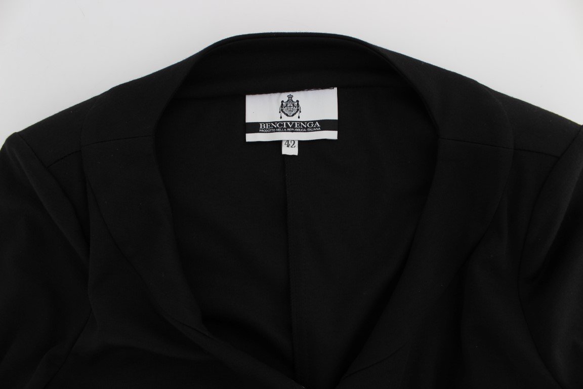 Black Stretch Sheath Dress & Sweater Set