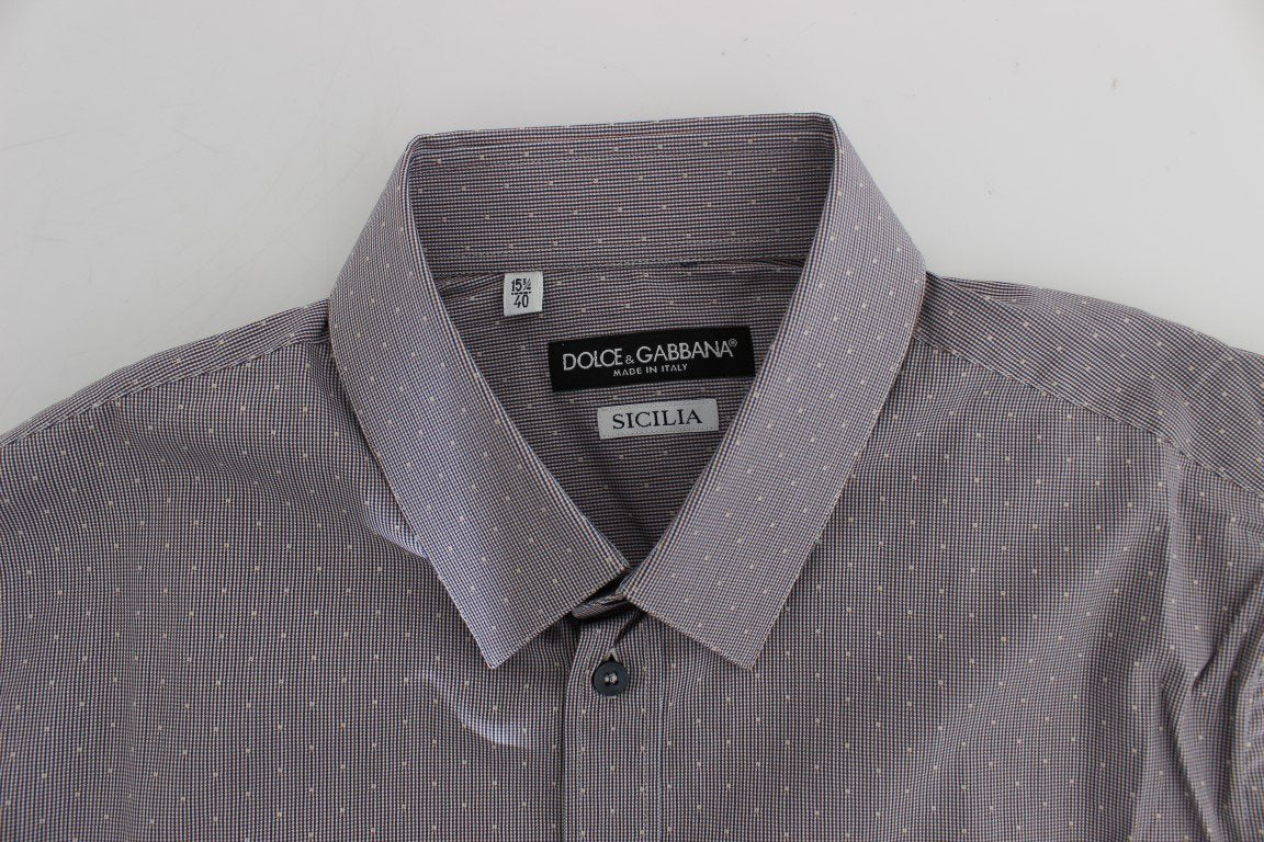 Blue Red Striped Slim Fit SICILIA Shirt