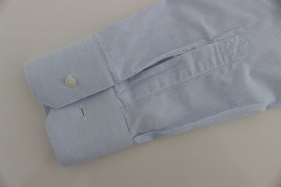 Blue Striped GOLD Slim Fit Dress Shirt