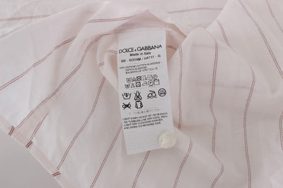 Pink Striped STAFF Regular Fit Dress Shirt