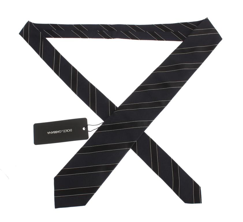 Blue Black Striped Tie