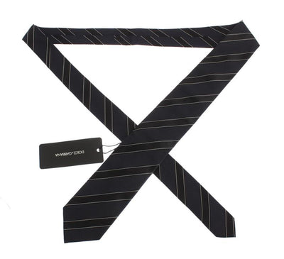 Blue Black Striped Tie