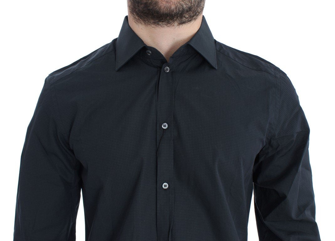 Blue Checkered Slim Fit GOLD Casual Shirt