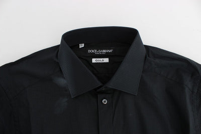 Blue Checkered Slim Fit GOLD Casual Shirt
