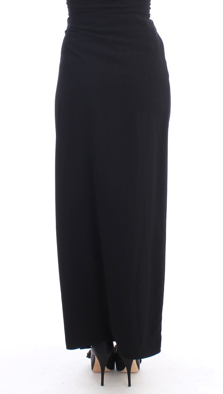 Black full length maxi skirt