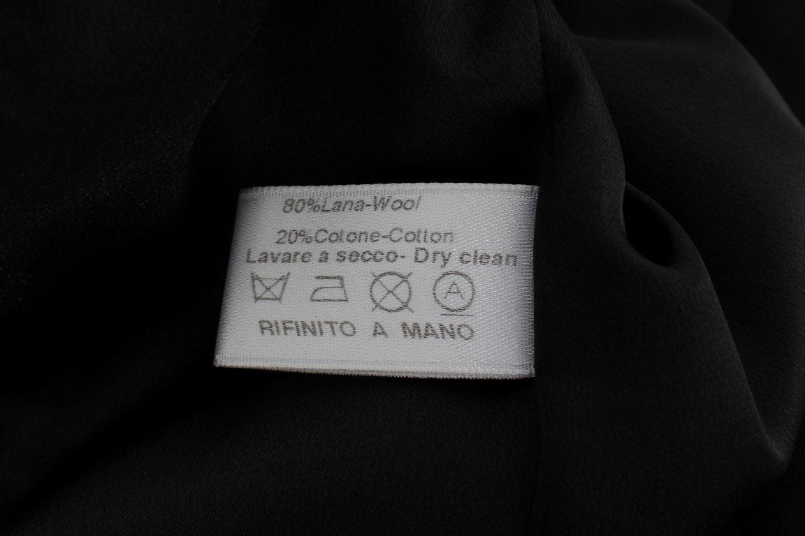 Black Cotton Stretch Suit