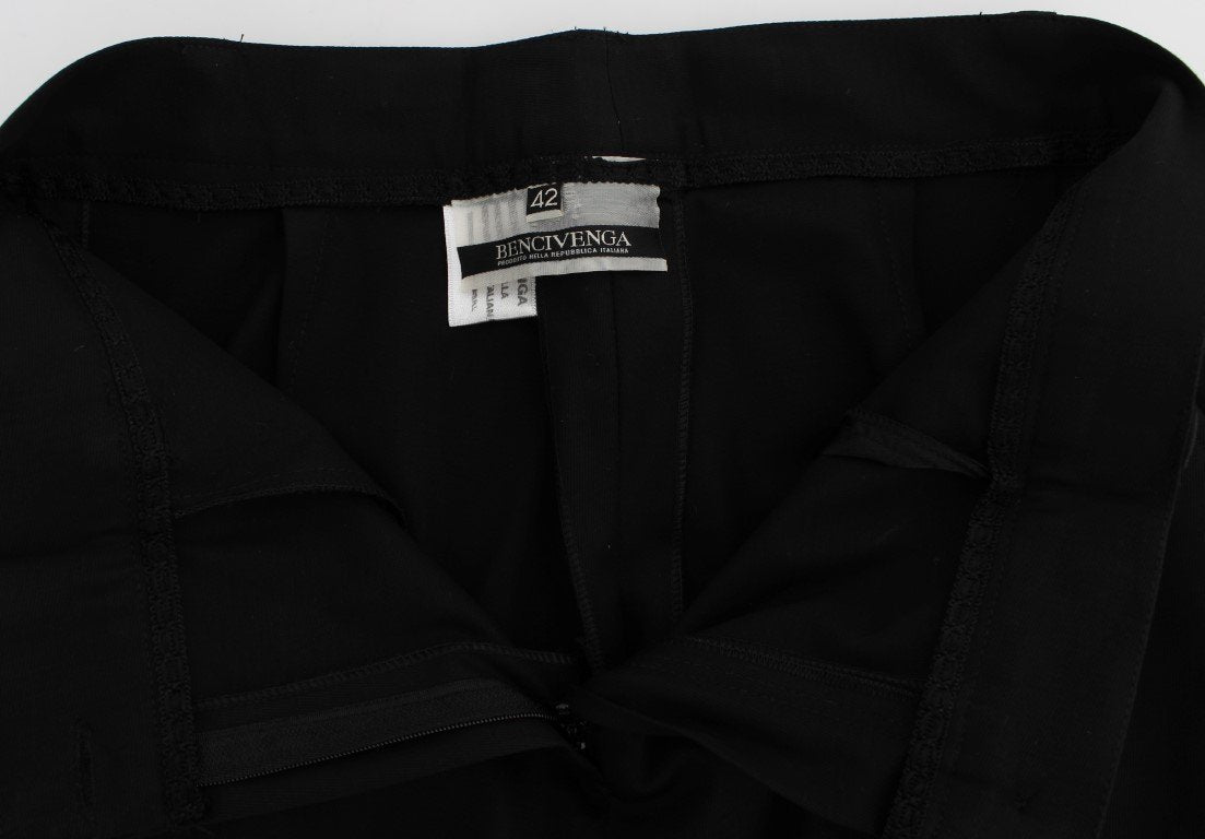 Black Cotton Stretch Suit