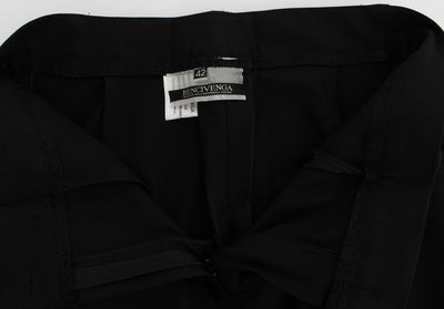 Black Cotton Stretch Suit