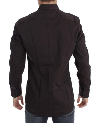 Purple Cotton Silk GOLD Dress Shirt