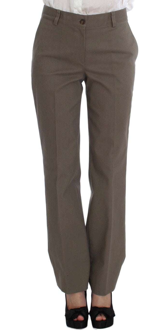 Beige Wool Cotton Suit