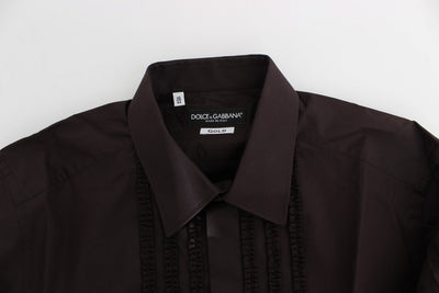 Purple Cotton Silk GOLD Dress Shirt